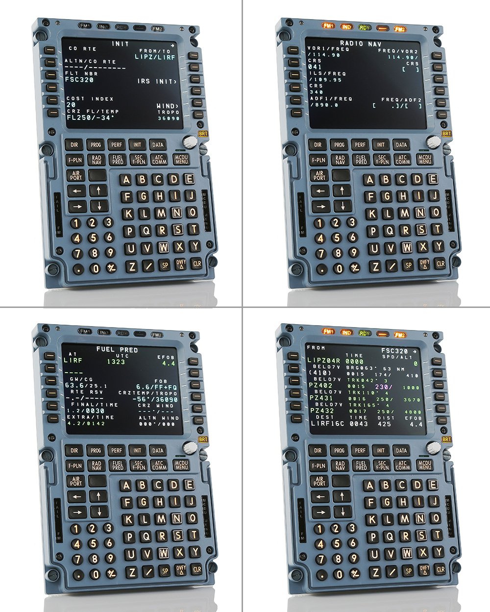 FSC A320 mcdu views